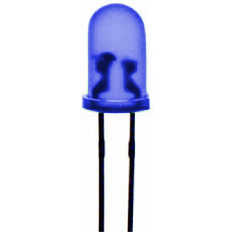 Blue 5mm LED Flashing 900mcd Round Diffused