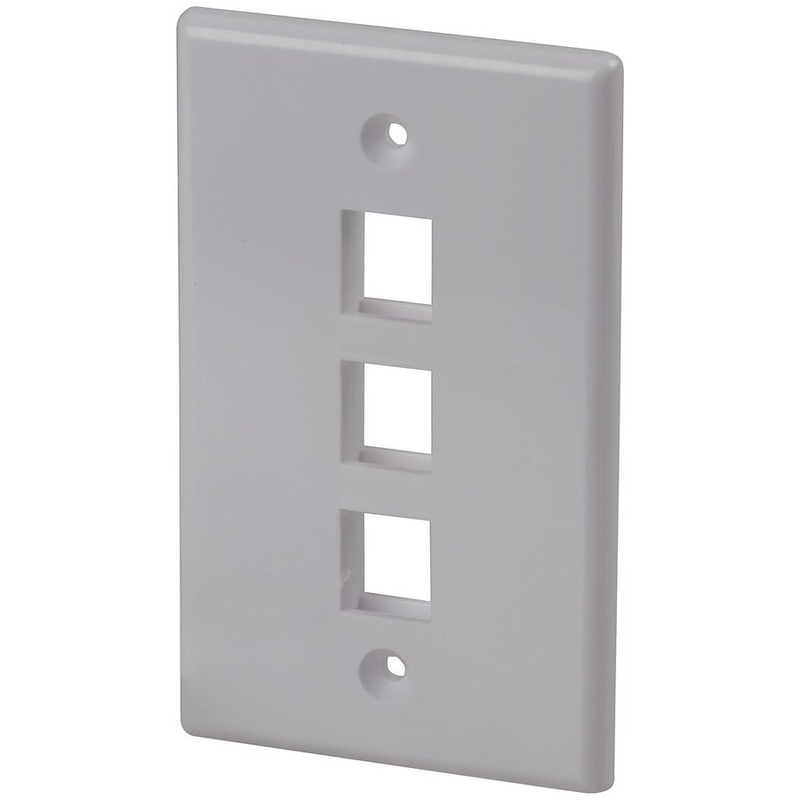 Keystone Wall Plate Triple White