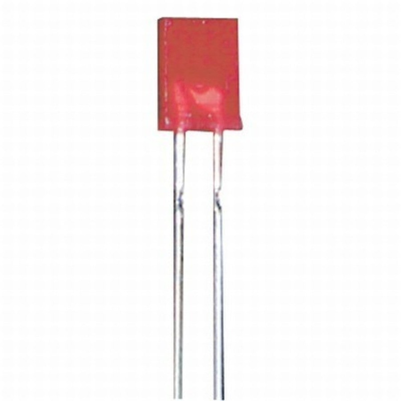 Red 5x2mm LED 5mcd Rectangular Diffused
