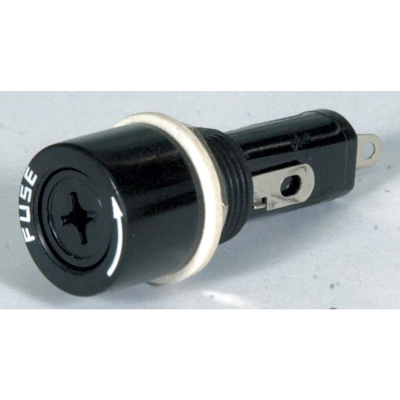 Round 10A 240V 3AG Panel Mount Fuse Holder