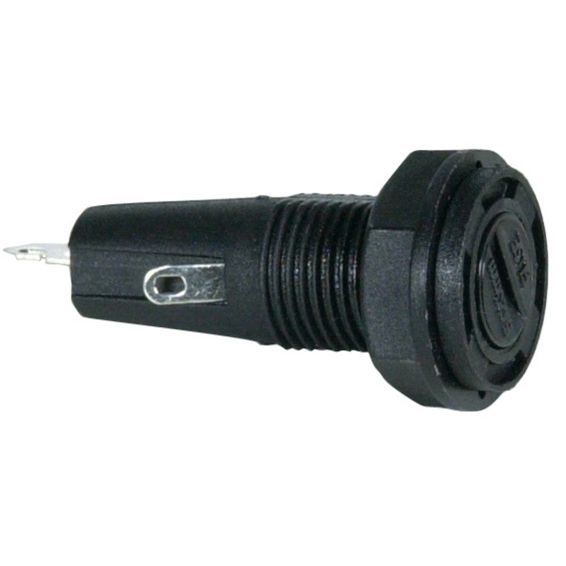 Round 10A 240V M205 Panel Mount Fuse Holder