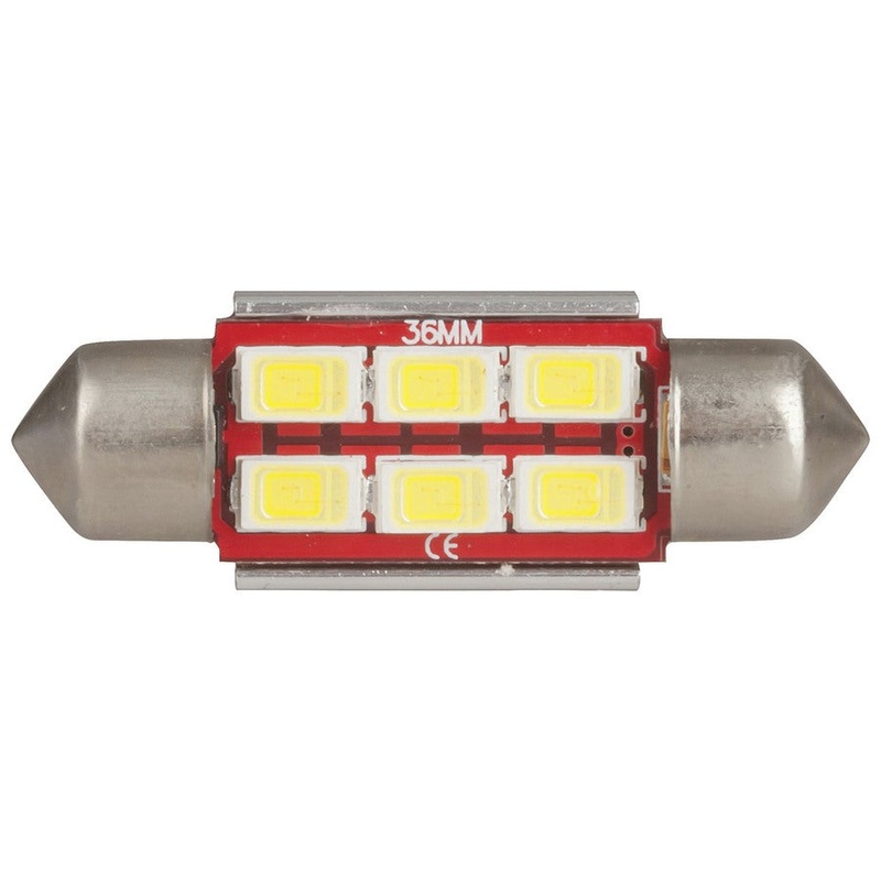 LED Festoon Globe 36mm 6x5730 LEDs CANBus Compatible