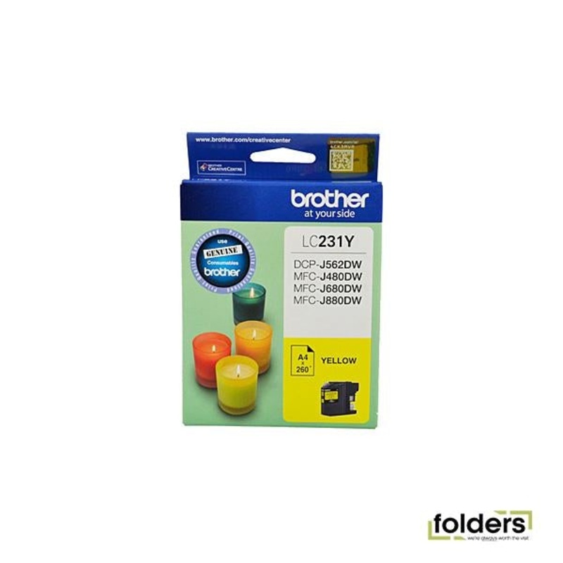 Brother LC231 Yellow Ink Cartridge