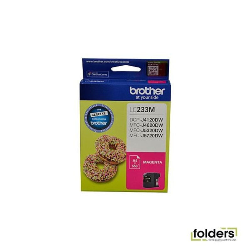 Brother LC233 Magenta Ink Cartridge