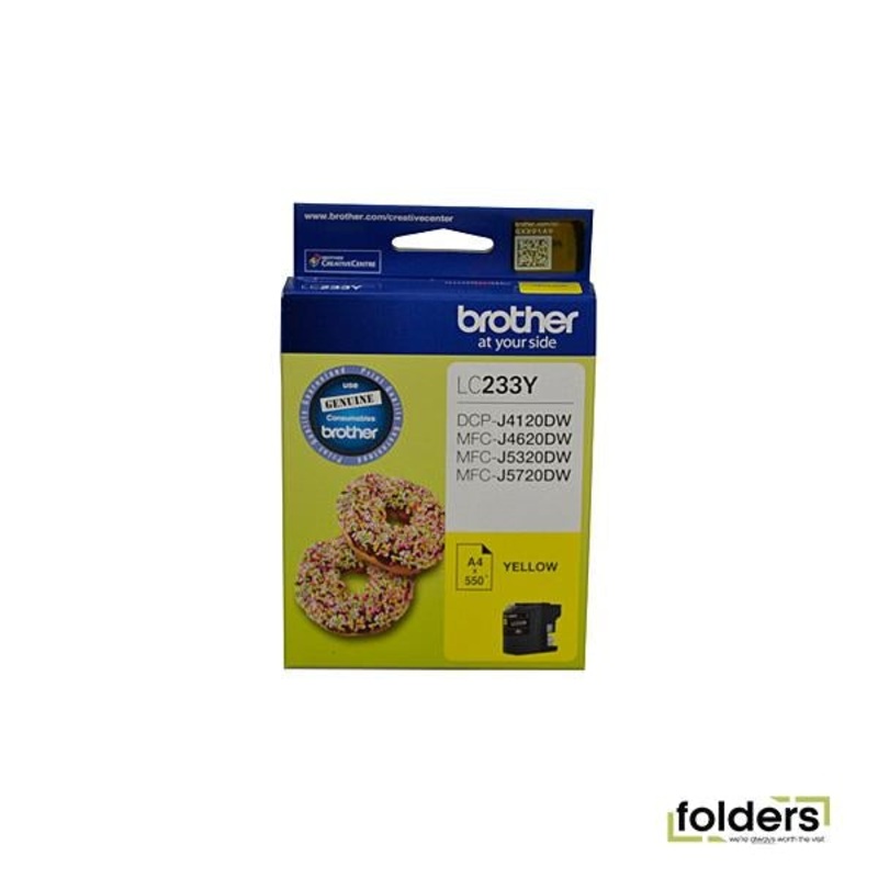 Brother LC233 Yellow Ink Cartridge