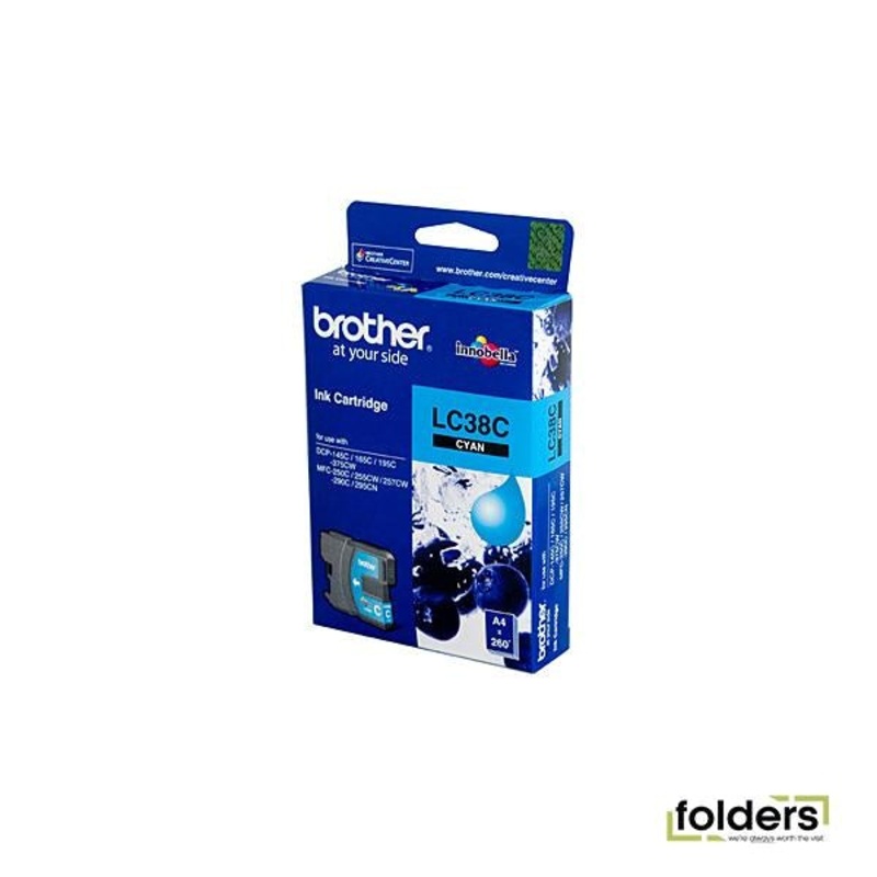 Brother LC38 Cyan Ink Cartridge
