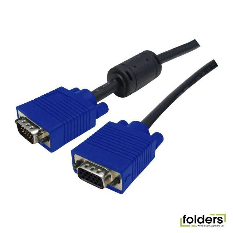 DYNAMIX 10m VESA DDC VGA M/F Extension Cable Moulded