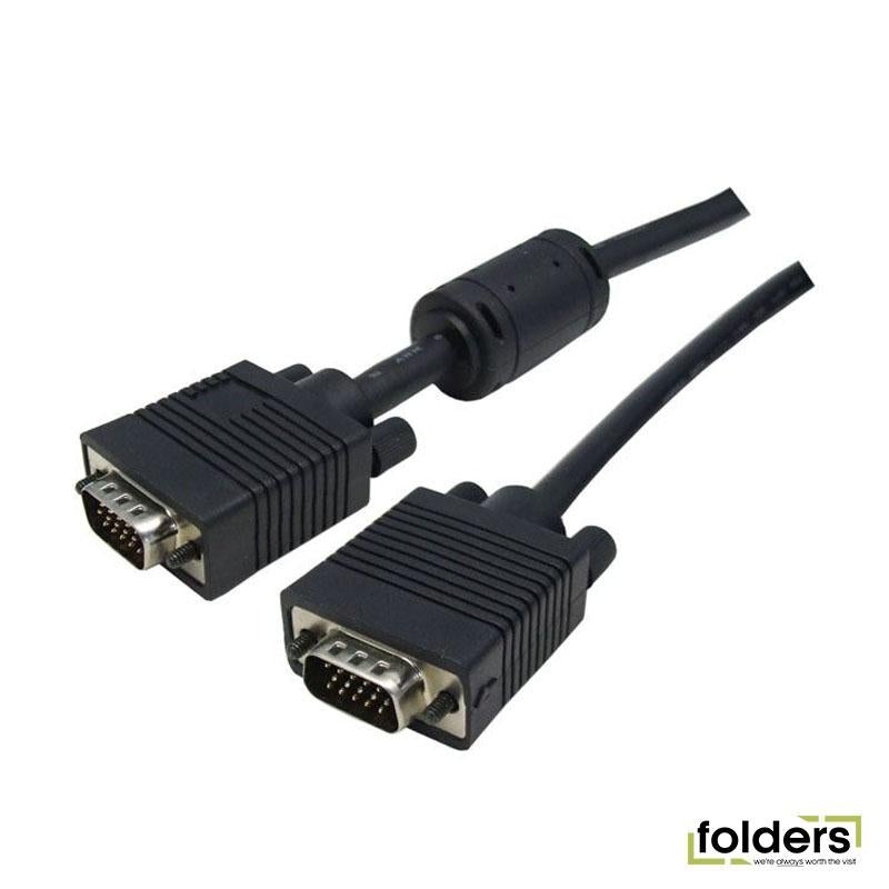 DYNAMIX 10m VESA DDC1 & DDC2 VGA Male/Male Moulded Cable