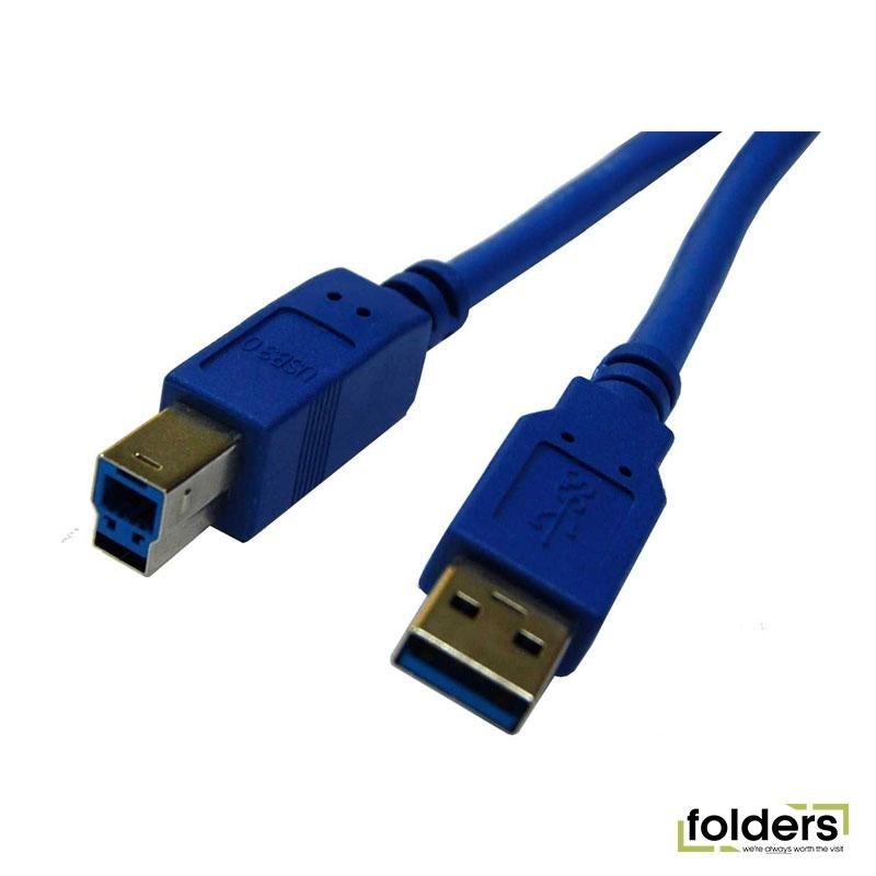 DYNAMIX 1m USB3.0 USB-A Male to USB-B Male Cable (Blue)