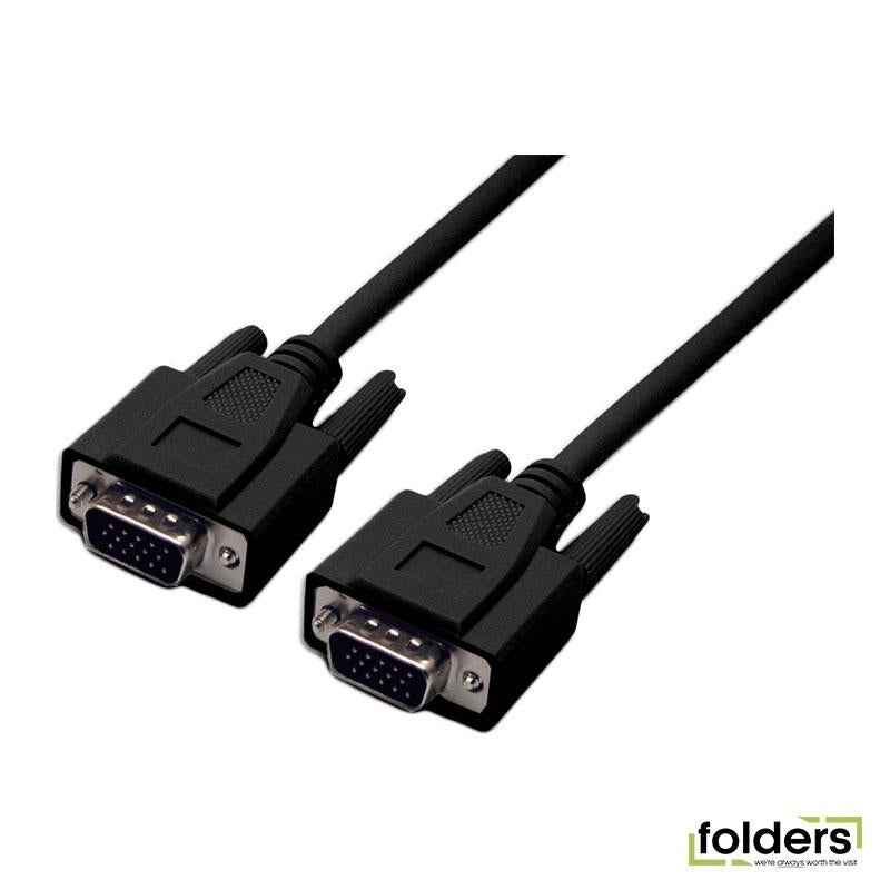 DYNAMIX  2m VGA Male/Male Monitor Cable. Moulded.