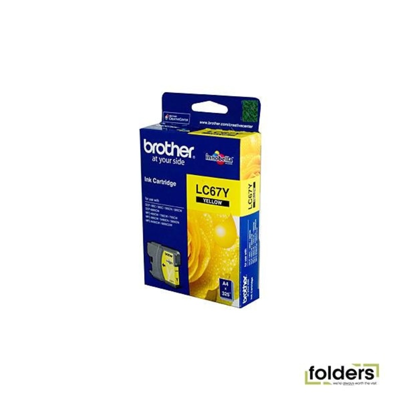 Brother LC67 Yellow Ink Cartridge