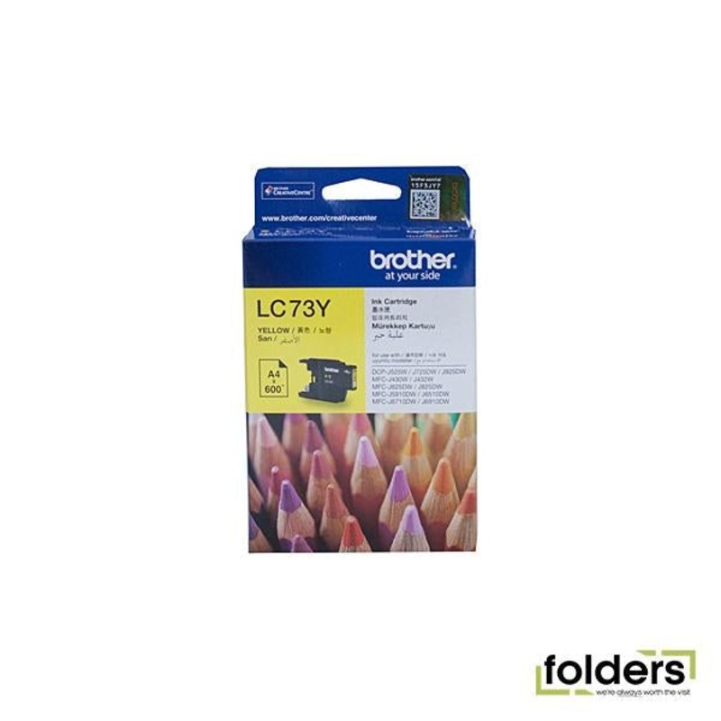 Brother LC73 Yellow Ink Cartridge