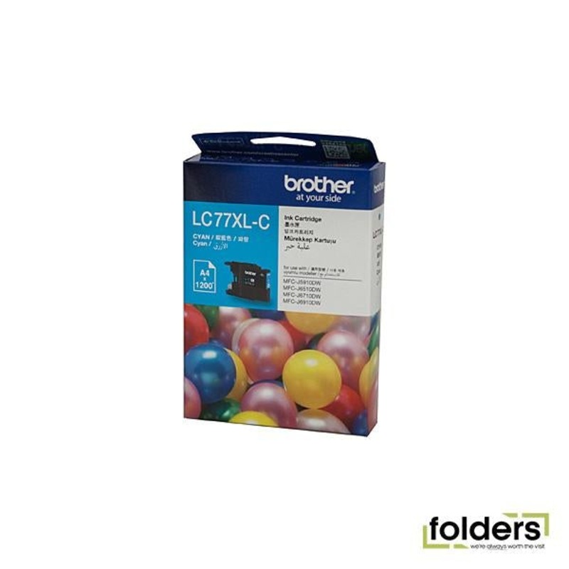 Brother LC77XL Cyan Ink Cartridge