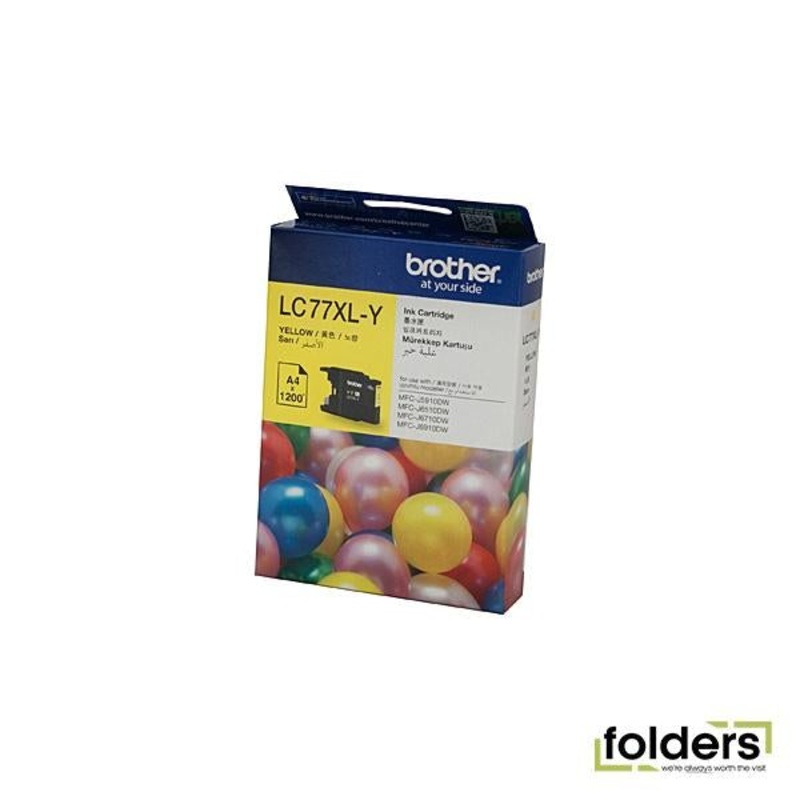 Brother LC77XL Yellow Ink Cartridge