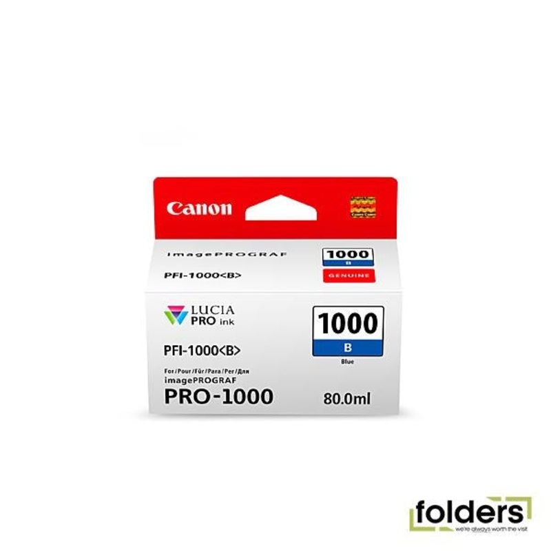 Canon PFI1000 Blue Ink Cartridge
