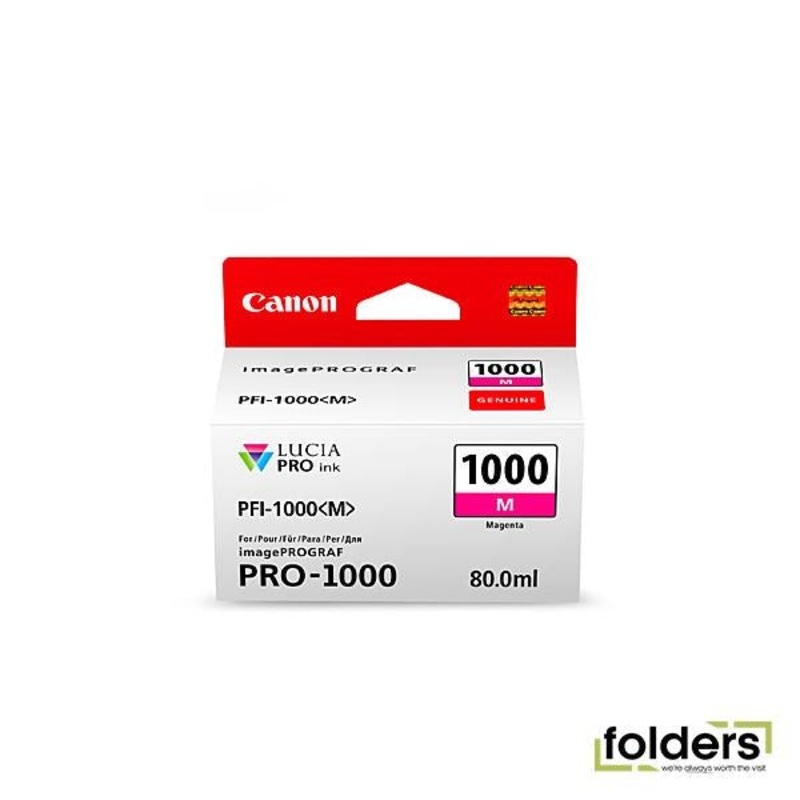 Canon PFI1000 Magenta Ink Cartridge