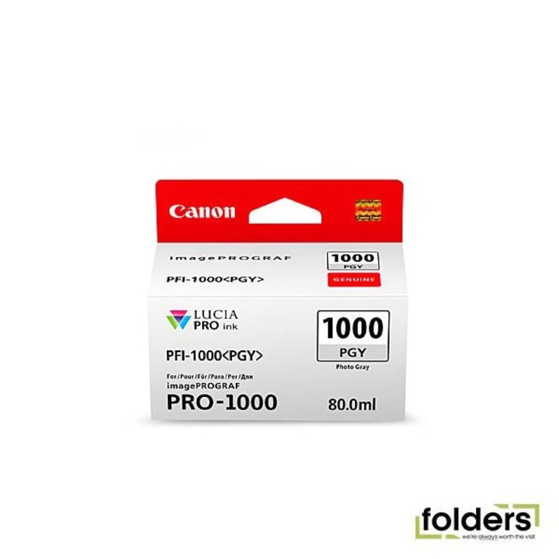 Canon PFI1000 Ph Grey Ink Cartridge