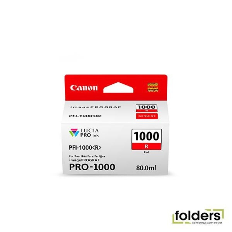 Canon PFI1000 Red Ink Cartridge