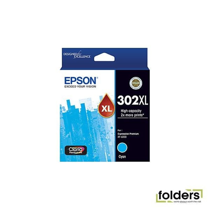 Epson 302 HY Cyan Ink Cartridge