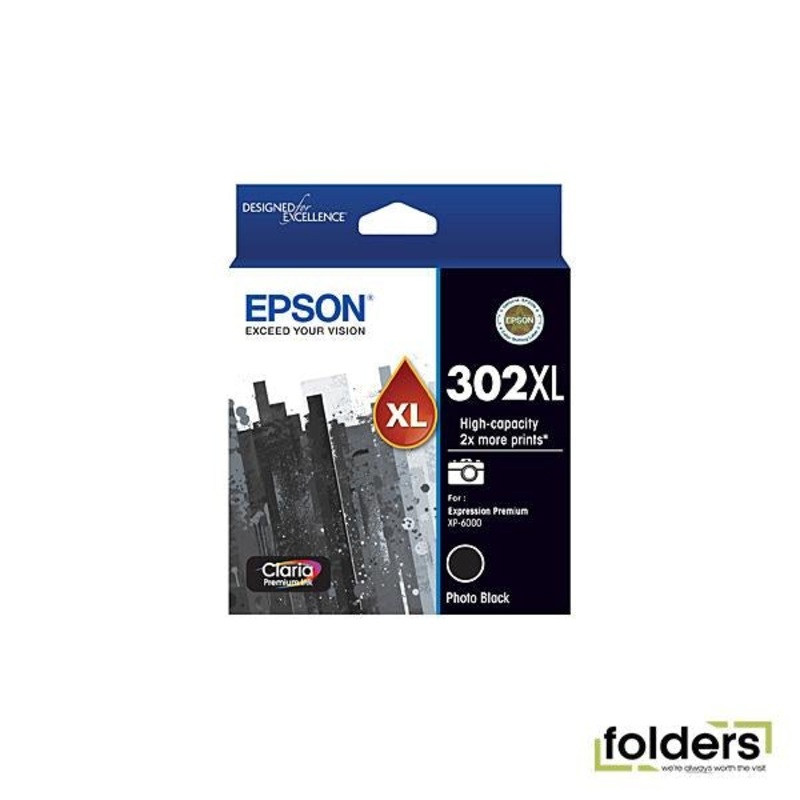 Epson 302 HY Ph Blk Ink Cartridge