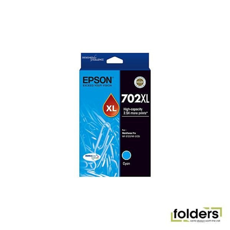Epson 702 Cyan XL Ink Cartridge