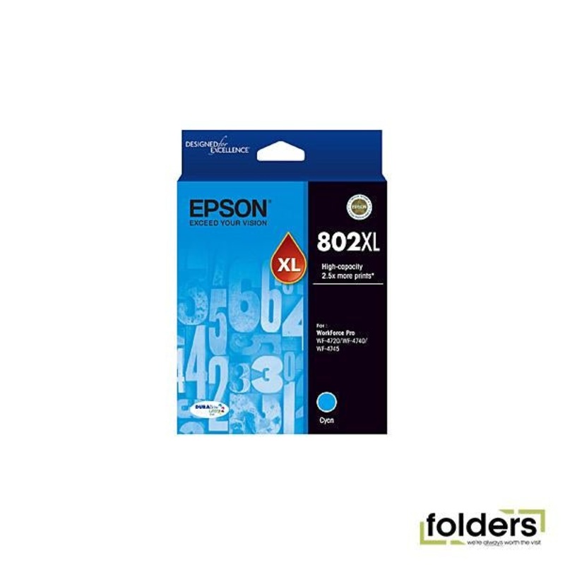 Epson 802 Cyan XL Ink Cartridge