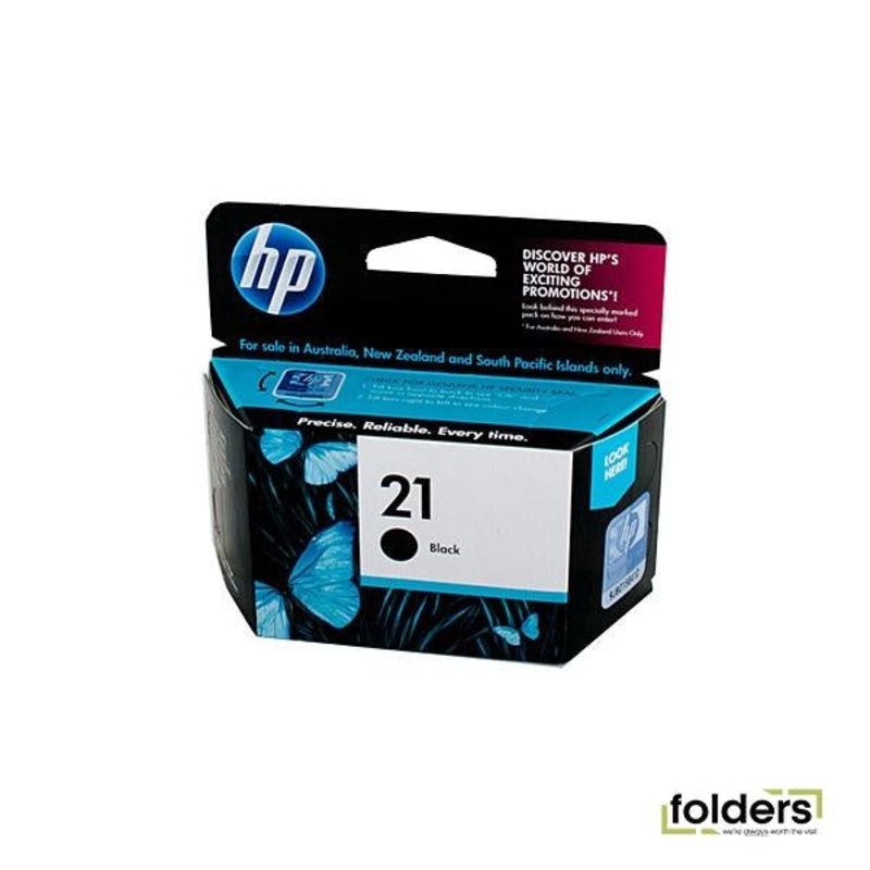 HP #21 Black Ink Cartridge C9351AA