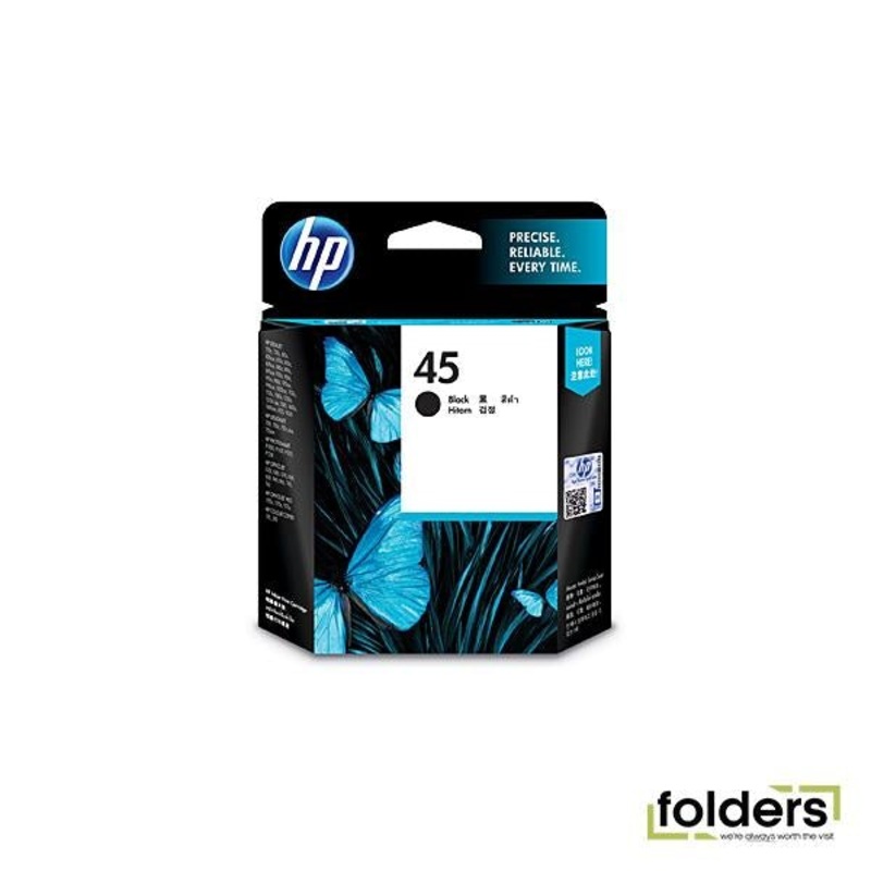 HP #45 Black Ink Cartridge 51645AA