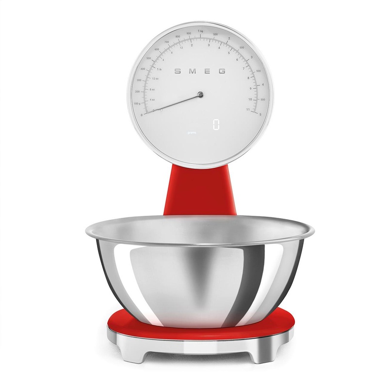 Smeg Analog and digital Kitchen Scale KSF01RDWW