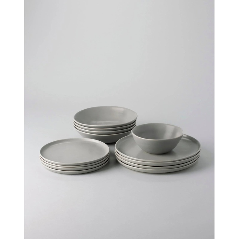 Fable Base Dinnerware Set in Dove Gray
