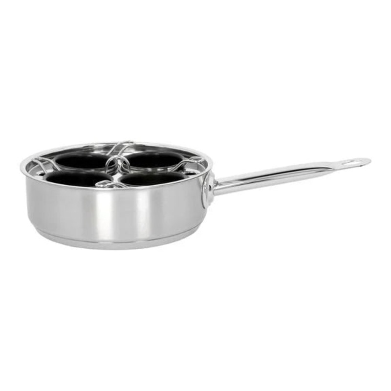 Demeyere 4-cup Stainless Steel Egg Poacher Set, Resto Series