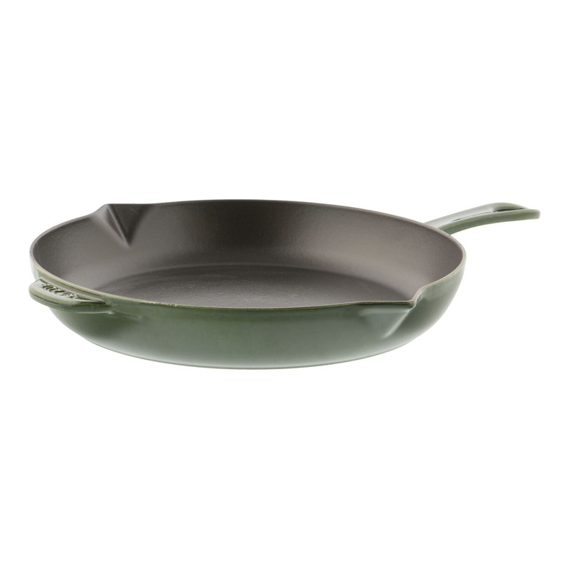 Staub 12" Cast Iron Fry Pan in Basil