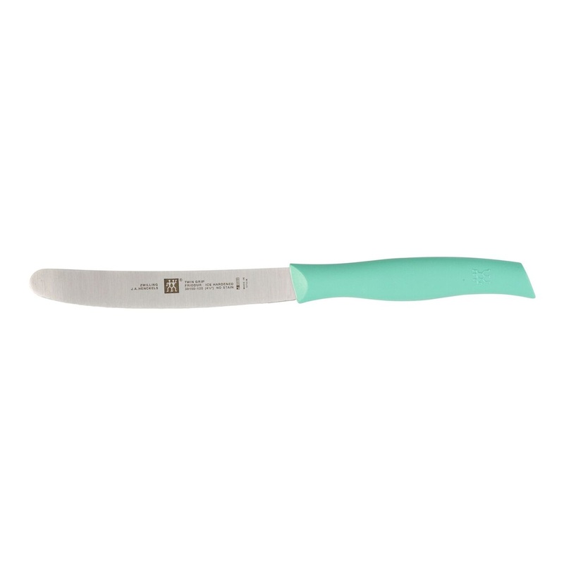 ZWILLING 4.5" Serrated Utility Knife Green, TWIN Grip Series