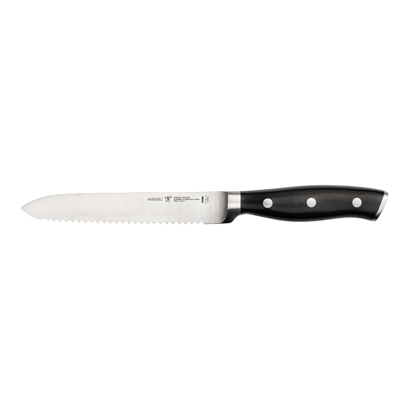 Henckels 5" Serrated Utility Knife, Forged Accent Series