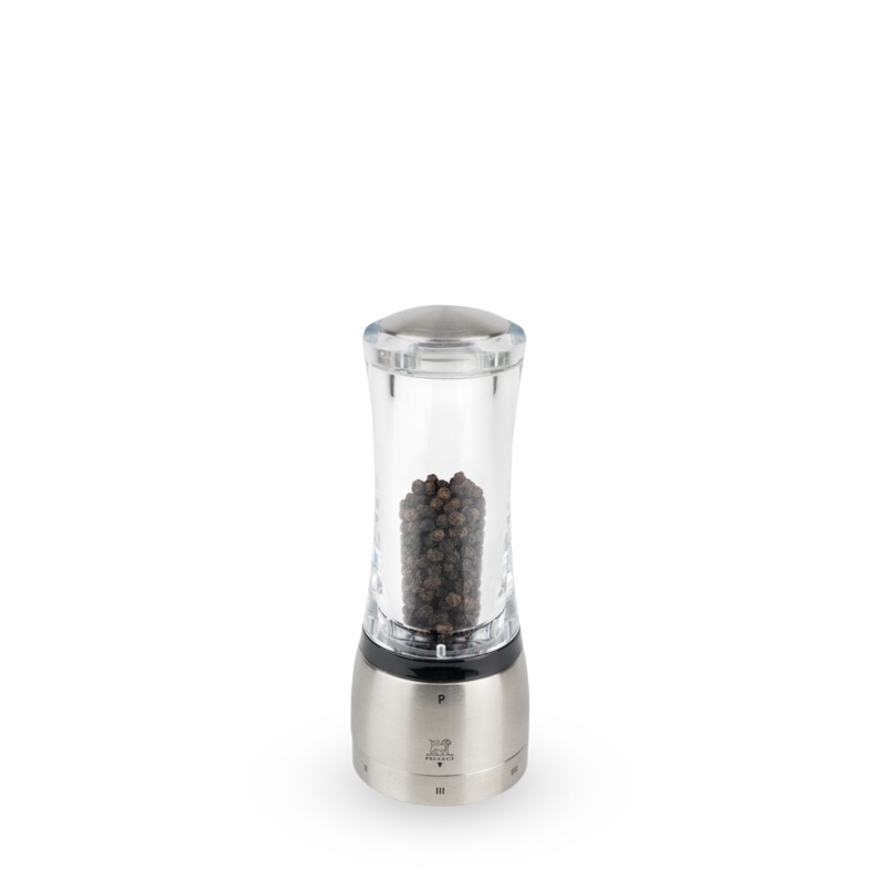 Peugeot Daman Pepper Mill in Acrylic/Stainless 16 cm - 6in