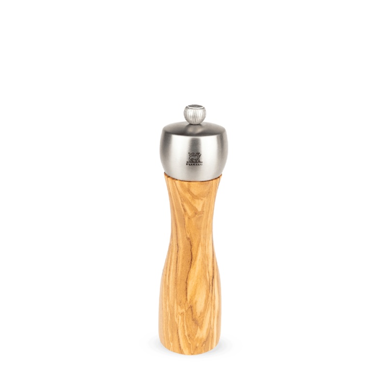 Peugeot Fidji Salt Mill in Olive Wood/Stainless 20 cm - 8in