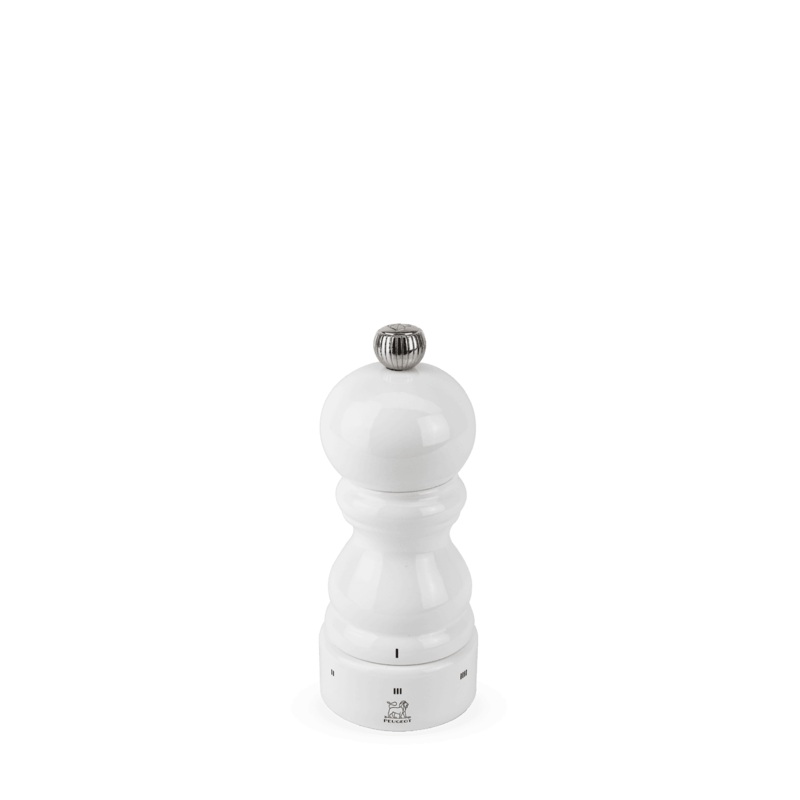 Peugeot Paris u'Select Salt Mill in Wood White Lacquered 12 cm - 5in