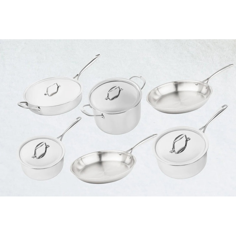 Sardel 10 Piece Stainless Steel Cookware Set