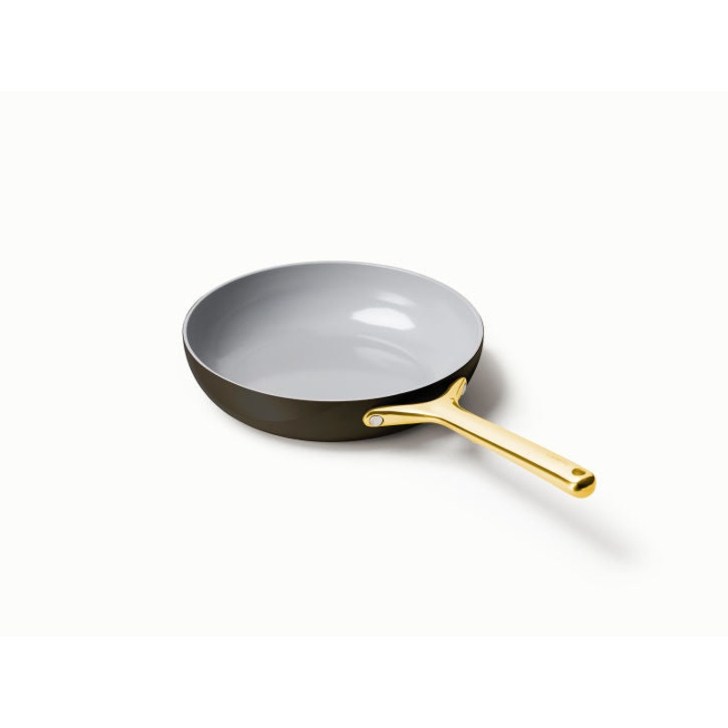 Caraway Fry Pan in Black with Gold Handle