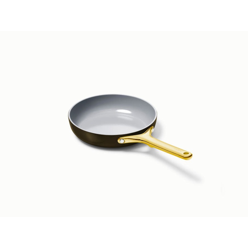Caraway Mini Fry Pan in Black with Gold Accents