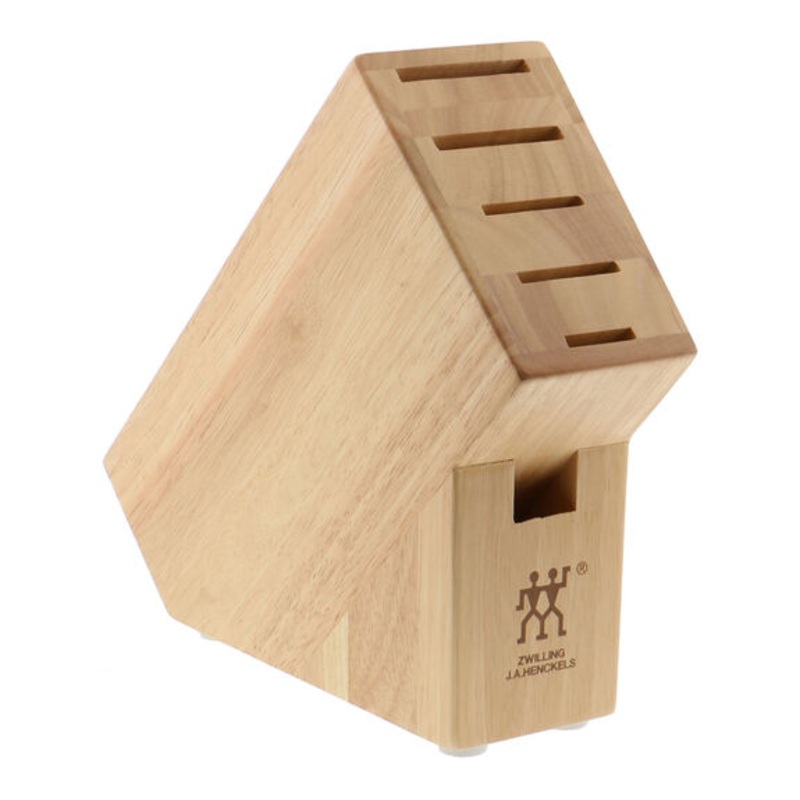 ZWILLING TWIN 6 Slot Knife Block in Rubberwood, Storage Series