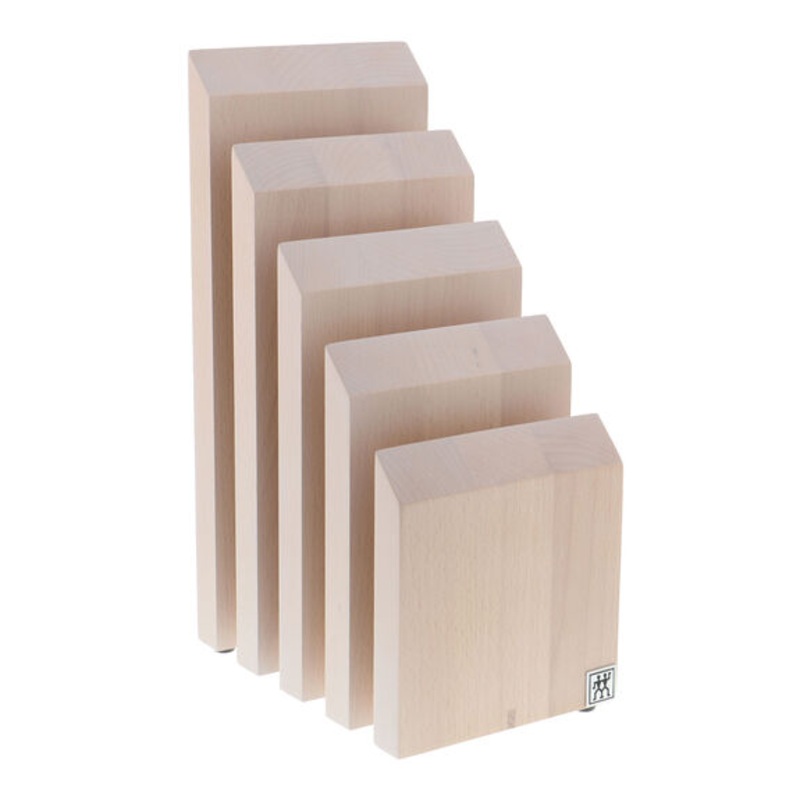 ZWILLING Upright Italian Magnetic Knife Block in White Beechwood, Storage Series