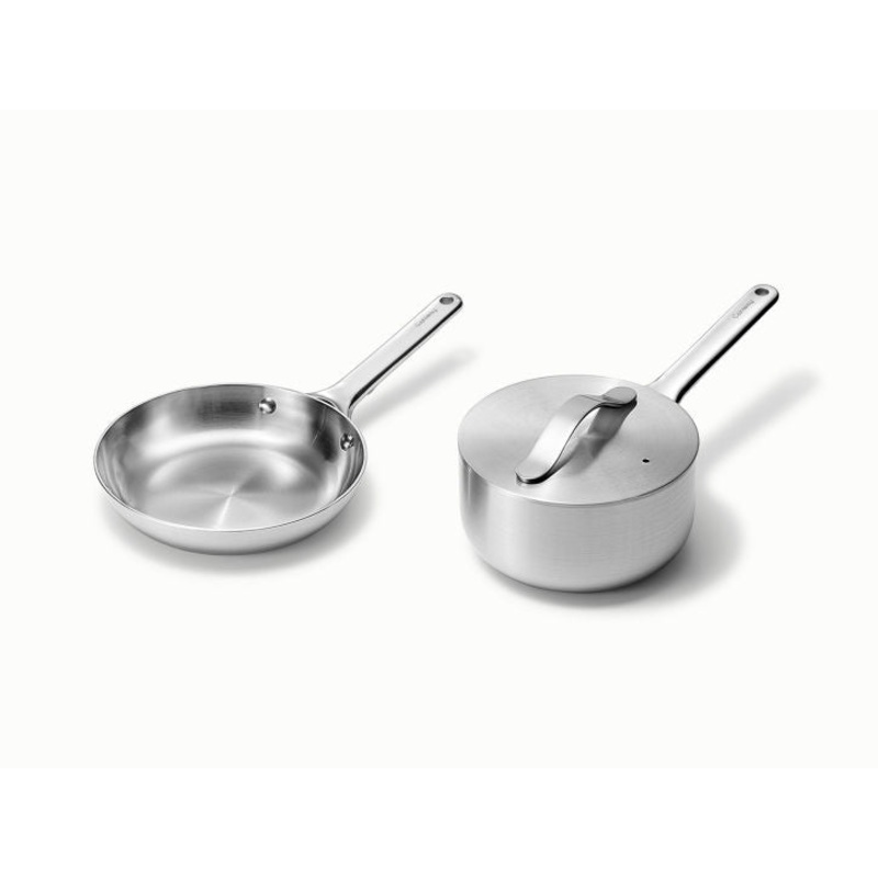Caraway Mini Duo Cookware Set in Stainless Steel