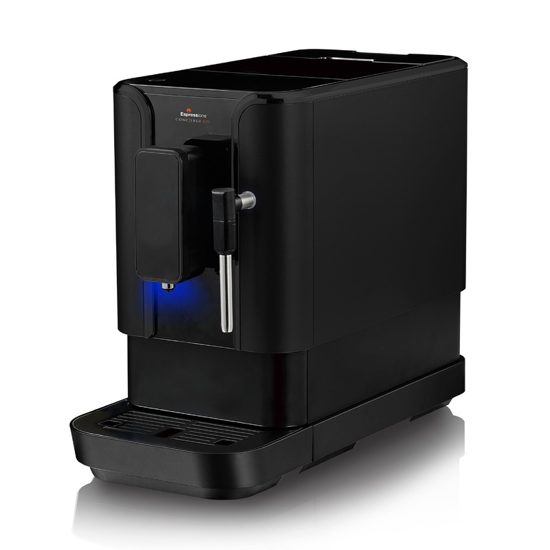 Espressione Concierge Elite Fully Automatic Bean to Cup Espresso Machine in Infinite Black