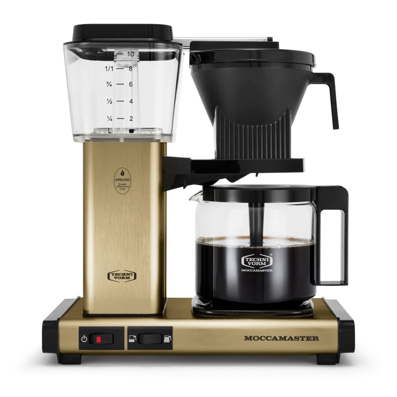 Moccamaster KBGV Select 10-Cup Coffee Maker in Brushed Brass