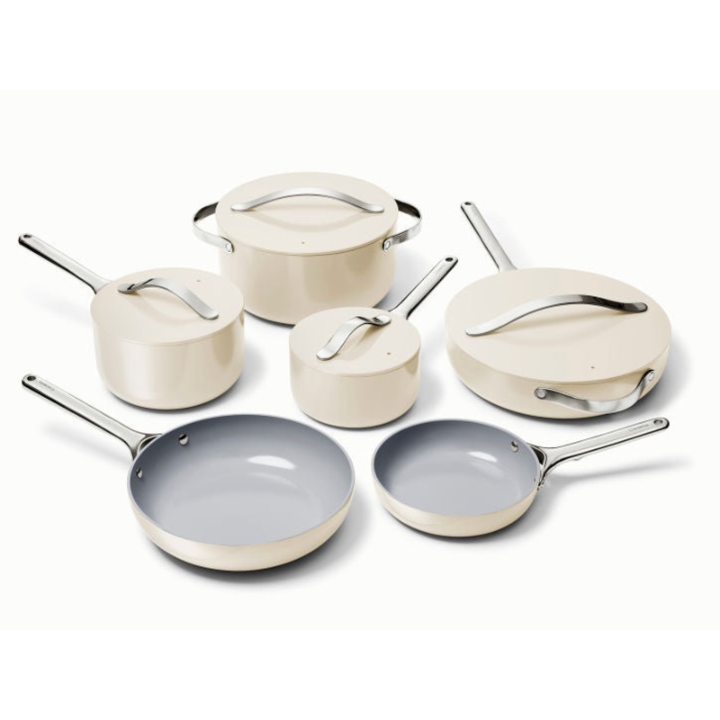 Caraway Deluxe Cookware Set in Cream