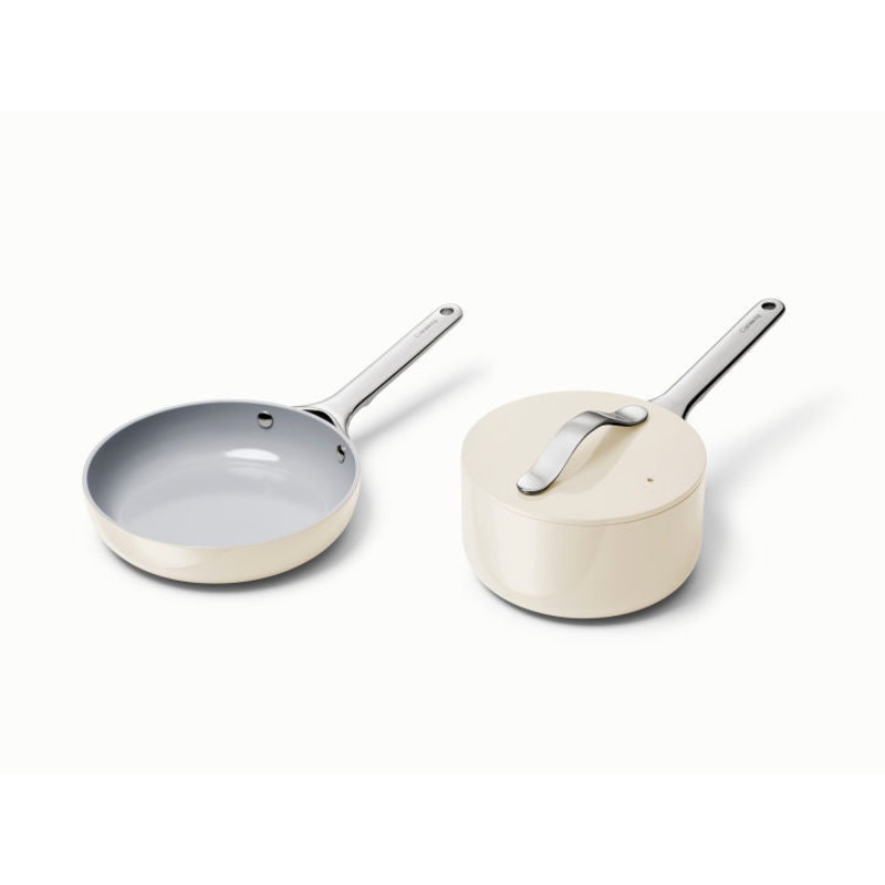 Caraway Mini Duo Cookware Set in Cream