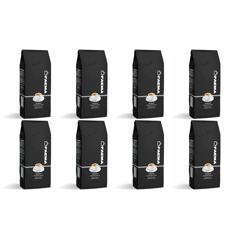 Faema 1kg Intenso Espresso Beans - 8 Pack F0210650200CASE