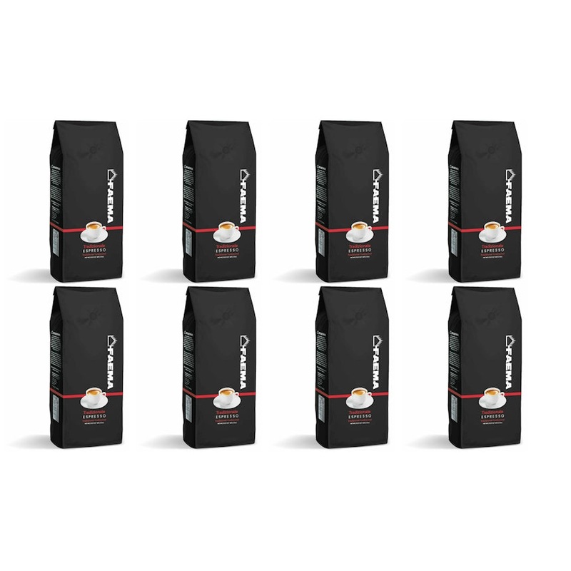Faema 1kg Tradizionale Espresso Beans - 8 Pack F0210077200CASE
