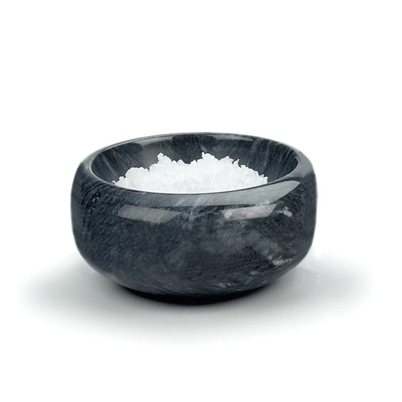 RSVP Black Marble Salt Bowl